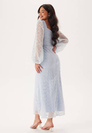 Ruched L/S Ankle Dress