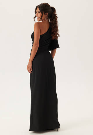 Ruched One Shoulder Gown
