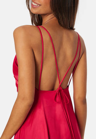 Satin strap Gown