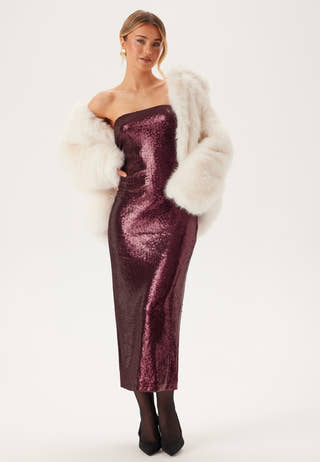 Sequin Bandeau Dress