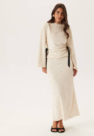Side Slit Sequin Top