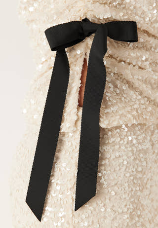 Side Slit Sequin Top
