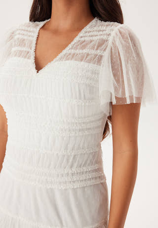 Sonia Mesh Frill Dress