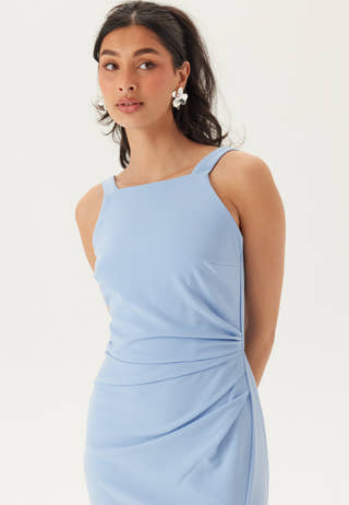 Square Neck Slit Maxi Dress