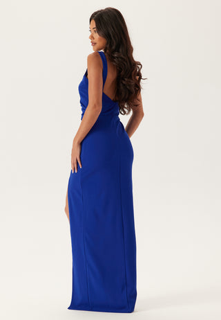 Square Neck Slit Maxi Dress