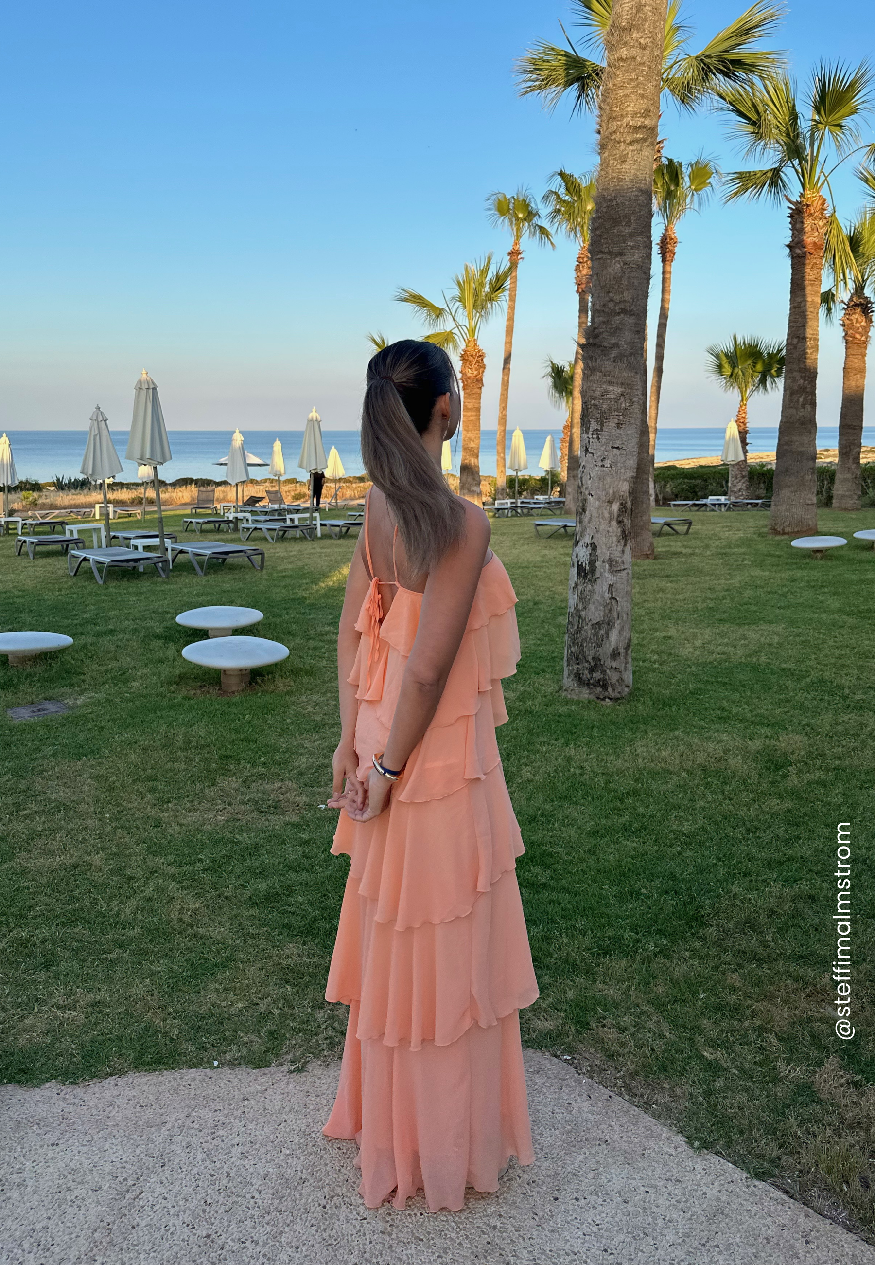 flounce maxi dress Bubbleroom occasion – Tie Back Flounce Maxi Dress – Ball gowns – Orange