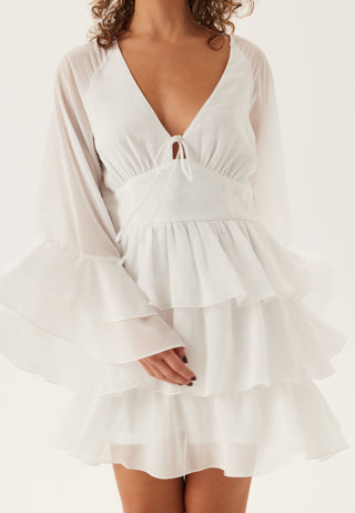 Triple Flounce Short Dress