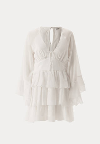 Triple Flounce Short Dress