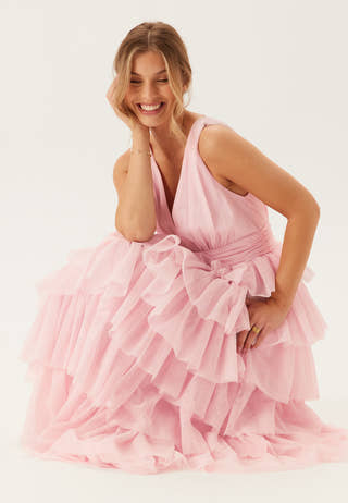 Tulle Frill Gown
