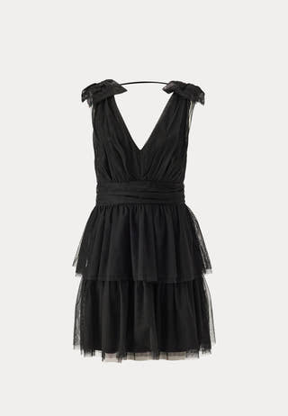 Tulle Frill Short Dress