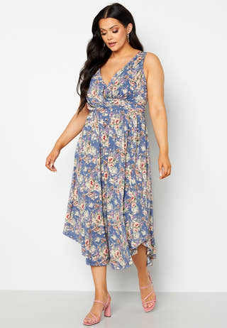 Draped Soft Midi Dress