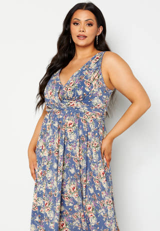 Draped Soft Midi Dress