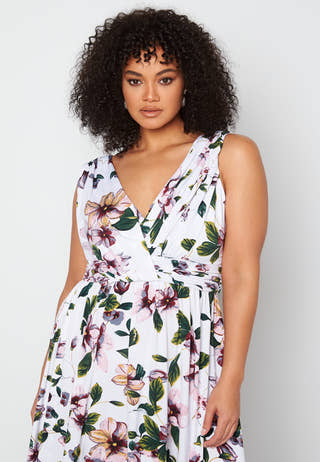 Draped Soft Midi Dress