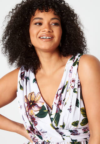 Draped Soft Midi Dress