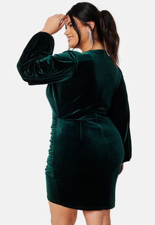 Velvet Wrap Dress