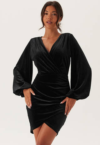 Velvet Wrap Dress
