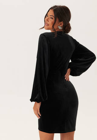 Velvet Wrap Dress