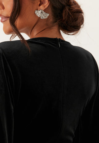 Velvet Wrap Dress