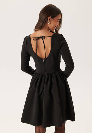 Volume Skirt Long Sleeve Mini Dress