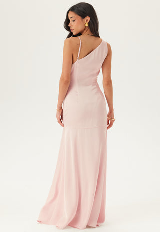 Waterfall Mermaid Satin Gown