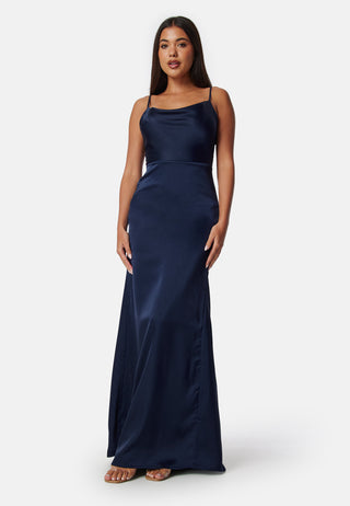 Waterfall Satin Gown