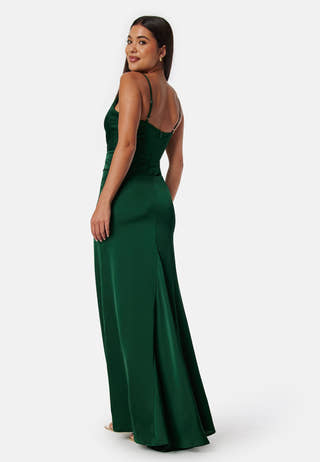 Waterfall Satin Gown