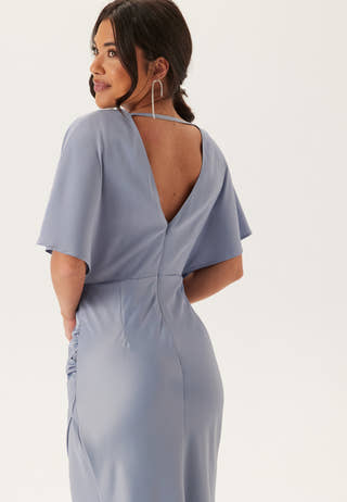 Wrap Satin Gown