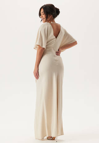 Wrap Satin Gown