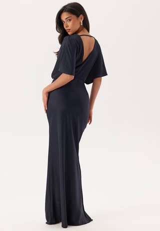 Wrap Satin Gown