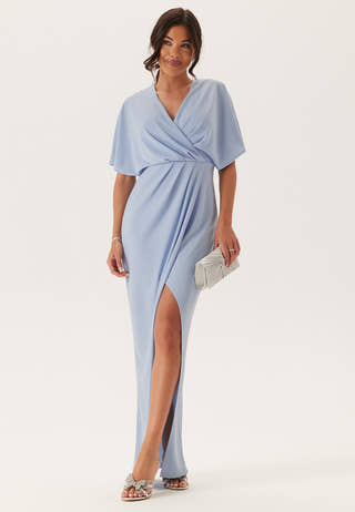 Wrap Slit Maxi Dress