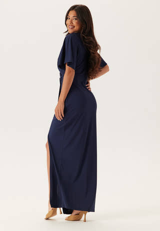 Wrap Slit Maxi Dress