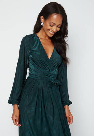 Wrap Tie Midi Dress