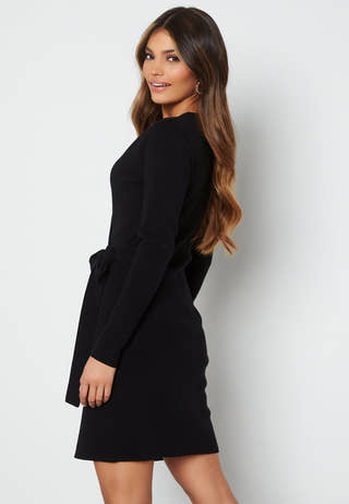 Odelia knitted wrap dress