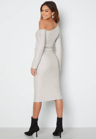 Odette knitted peaky shoulder dress