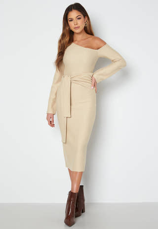 Odette knitted peaky shoulder dress