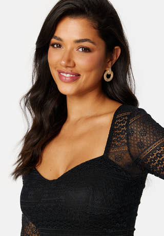 Lace L/S Bustier Top