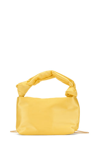 Olivia satin knot bag