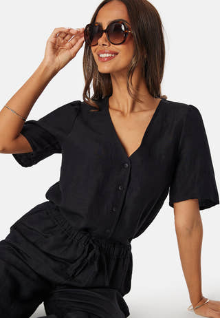 Linen Blend Blouse