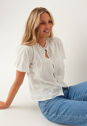 Pleated Detail Blouse