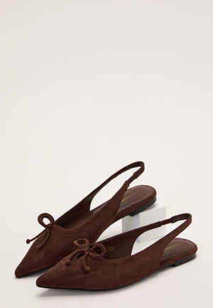 Pointy Flat Slingback