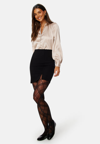 Button Satin Blouse