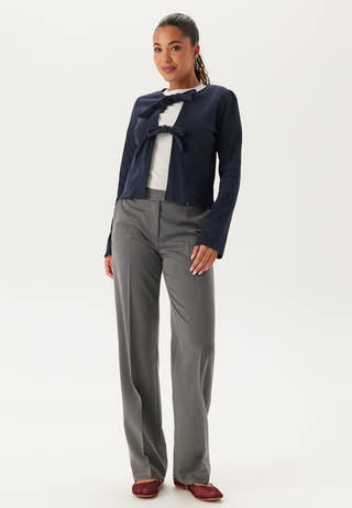 Rib Bow Cardigan