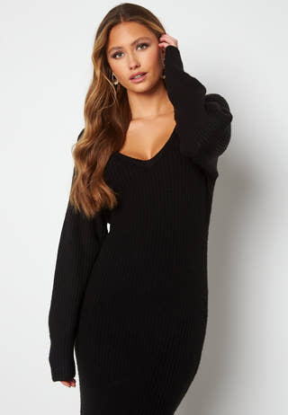 Rosanna knitted puff sleeve dress