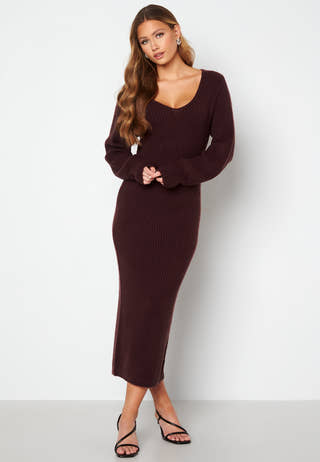 Rosanna knitted puff sleeve dress