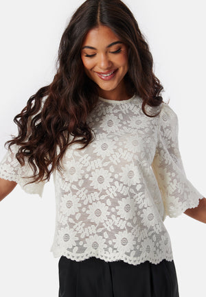 Round Neck Lace Blouse