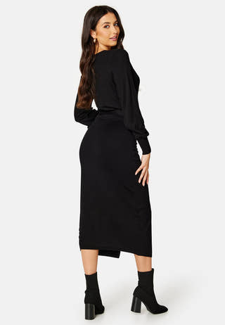 Ryann knitted wrap dress