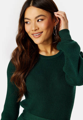 Rib Knitted Skater Dress