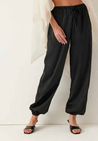 Satin Balloon Trousers