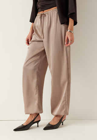 Satin Balloon Trousers