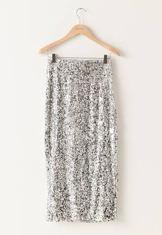 Sequin Midi Skirt